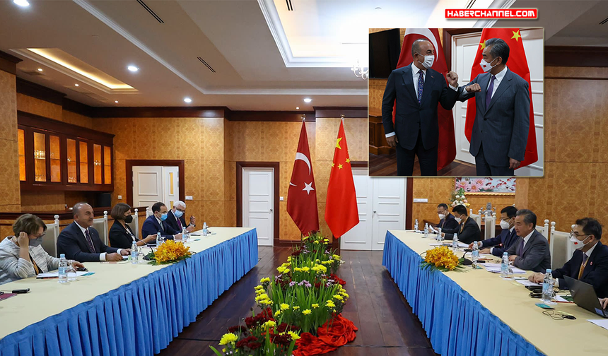 Dışişleri Bakanı Çavuşoğlu, Çin Dışişleri Bakanı Yi ile görüştü