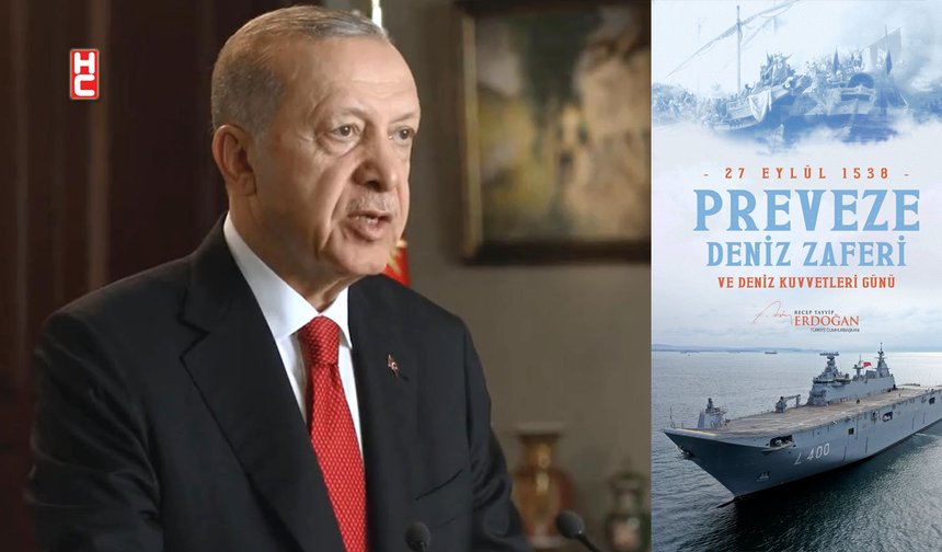 Cumhurbaşkanı Erdoğan'dan 'Preveze Deniz Zaferi' anması...