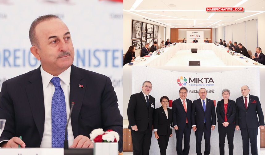 Dışişleri Bakanı Çavuşoğlu, Türkevi’nde MIKTA Toplantısı’na katıldı