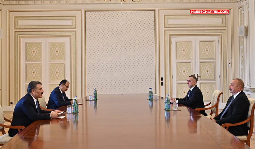 Bakan Koca, Azerbaycan Cumhurbaşkanı İlham Aliyev ile görüştü