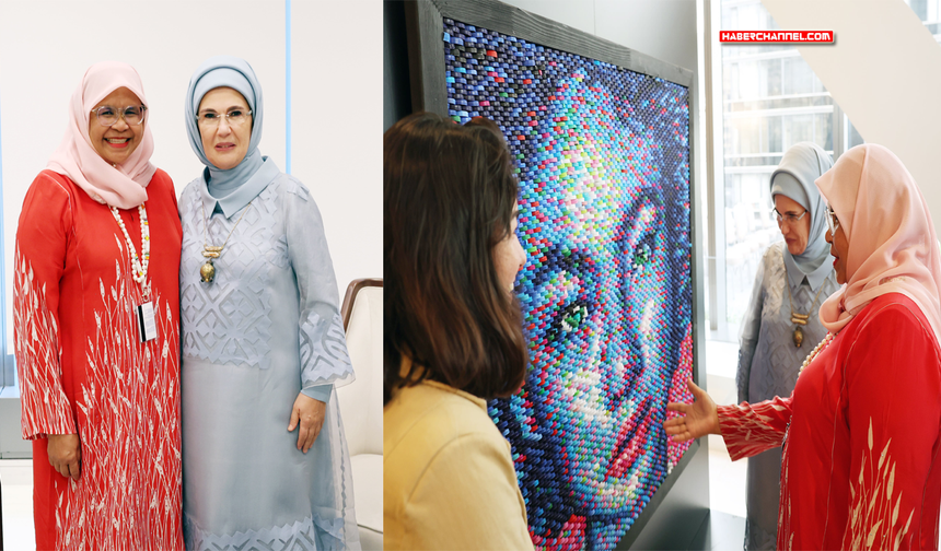 Emine Erdoğan, Türkevi'nde BM Habitat İcra Direktörü Sharif'le görüştü