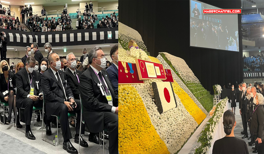 Bakan Çavuşoğlu, Japonya’nın eski Başbakanı Şinzo Abe’nin cenaze törenine katıldı