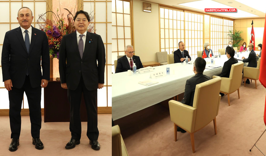 Dışişleri Bakanı Çavuşoğlu, Japon mevkidaşı Hayashi Yoshimasa ile görüştü