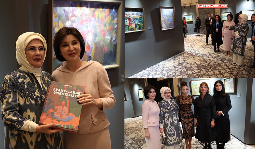 Emine Erdoğan, Semerkant’ta Özbekistan’ın Renkleri Sergisi’ni ziyaret etti...