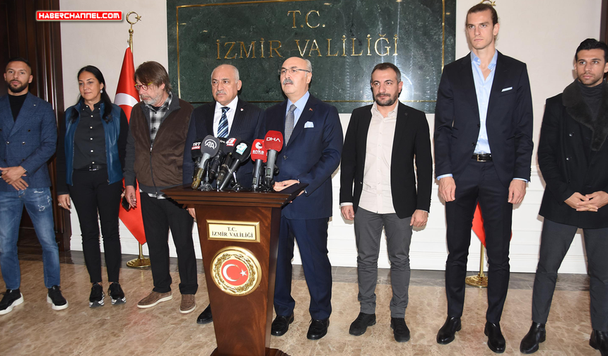 TFF Başkanı Büyükekşi, İzmir'de Vali Köşger ve kulüplerle buluştu...
