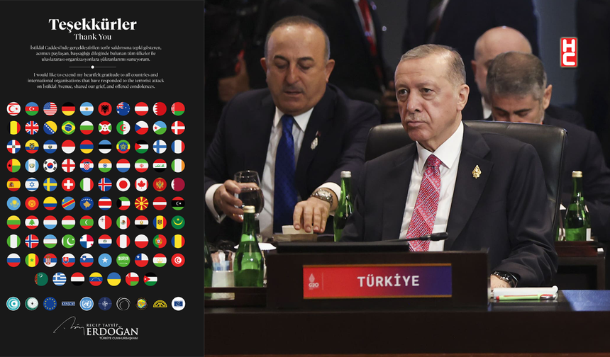 Cumhurbaşkanı Erdoğan’dan başsağlığı dileklerine şükran mesajı
