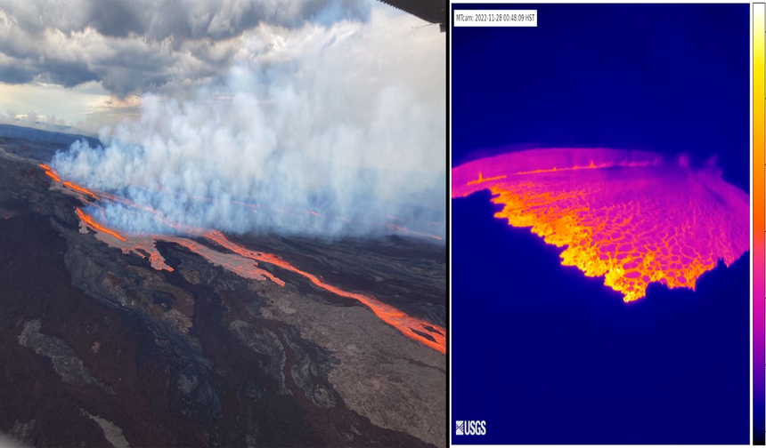 Dünyanın en geniş yanardağı Hawaii'de lav püskürmeye başladı!