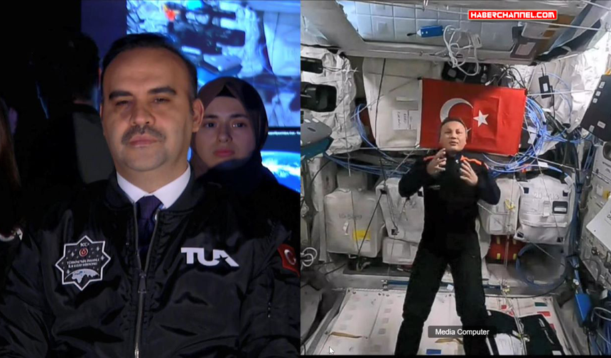 Bakan Kacır, GUHEM'de Türkiye'nin ilk astronotu Alper Gezeravcı ile görüntülü görüştü...