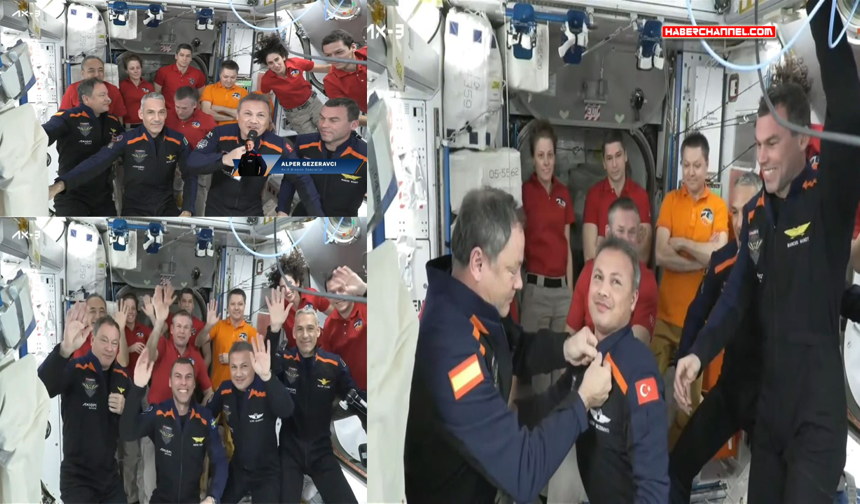 Alper Gezeravcı’nın ISS’teki ilk anları...