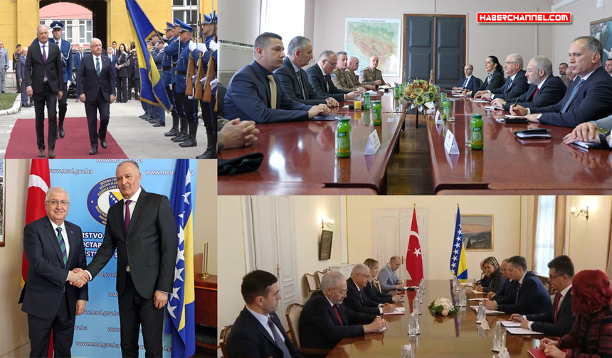 Bakan Yaşar Güler, Bosna Hersek Savunma Bakanı Zukan Helez ile bir araya geldi