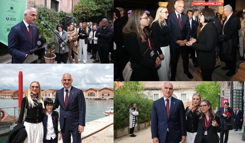 Kültür Bakanı Ersoy, Venedik Bienali’nde Türkiye Pavyonu'nun açılış törenine katıldı
