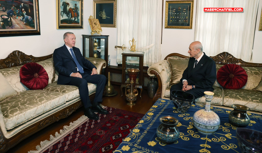 Cumhurbaşkanı Erdoğan, Bahçeli ile görüştü...