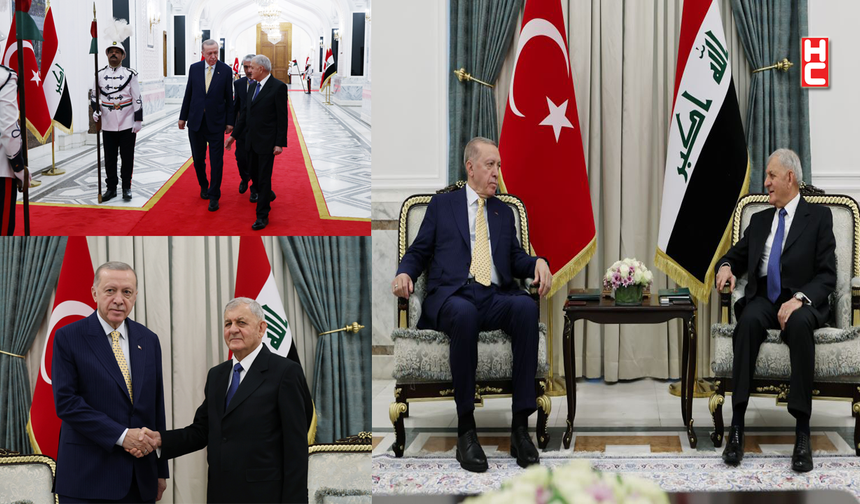 Cumhurbaşkanı Erdoğan, Iraklı mevkidaşı Abdüllatif Reşid ile bir araya geldi...