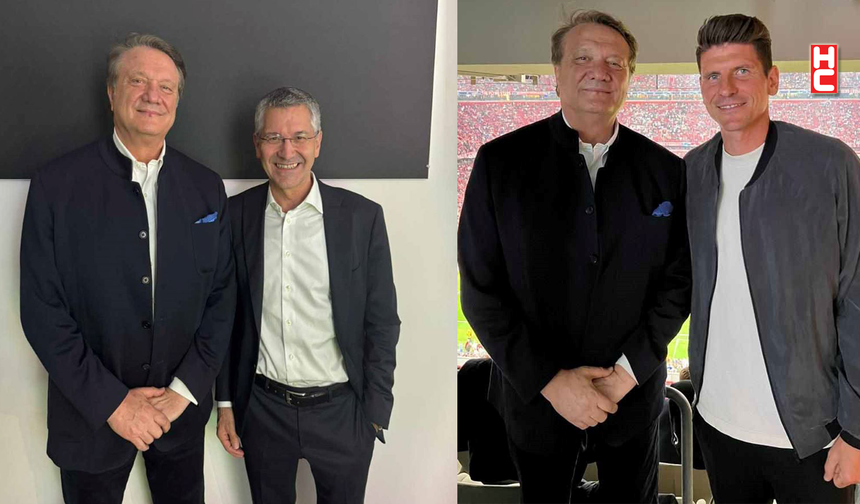 Beşiktaş Başkanı Hasan Arat, Bayern Münih Başkanı Herbert Hainer'le bir araya geldi