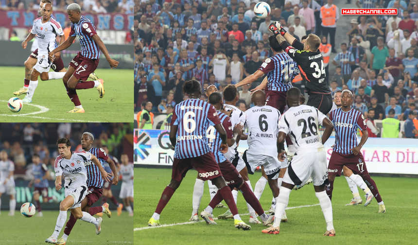 Trabzonspor, kendi sahasında Beşiktaş ile 1-1 berabere kaldı