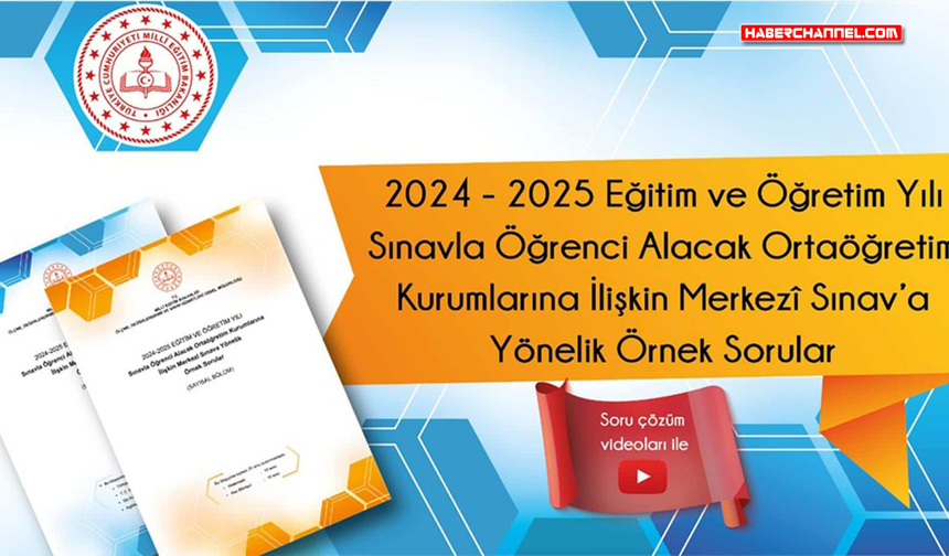 2025-LGS'ye yönelik örnek sorular yayımlandı!..