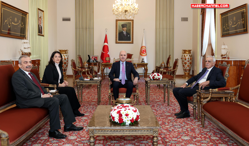 TBMM Başkanı Numan Kurtulmuş, DEM Parti heyetini kabul etti...