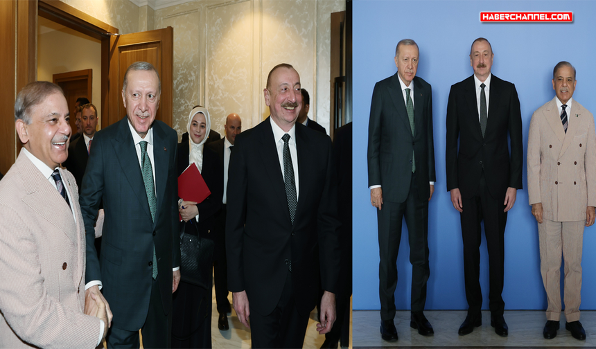 Cumhurbaşkanı Erdoğan, Aliyev ve Şahbaz Şerif ile görüştü