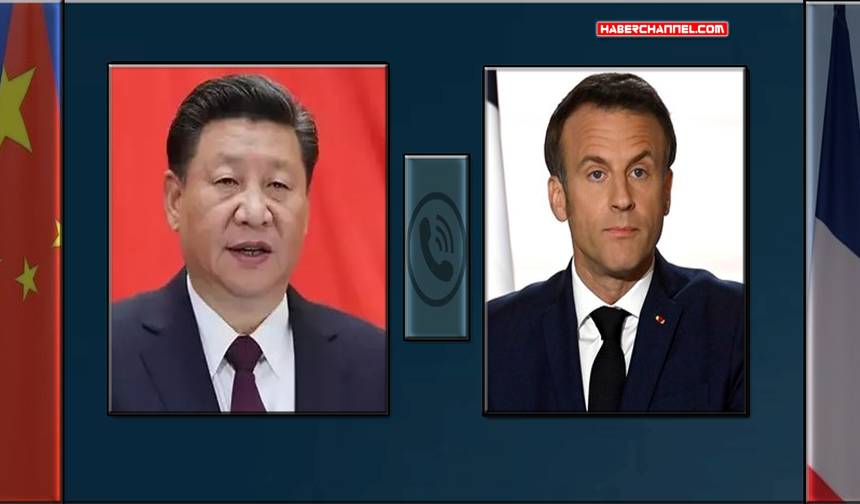 Çin Devlet Başkanı Şi Cinping, Fransa Cumhurbaşkanı Macron ile görüştü