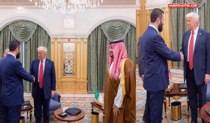 Donald Trump, Suriye Cumhurbaşkanı Ahmed Şara ile bir araya geldi