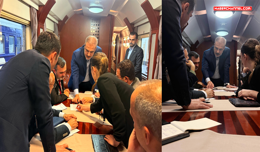 Dışişleri Bakanı Hakan Fidan, Kiev'den trenle döndü