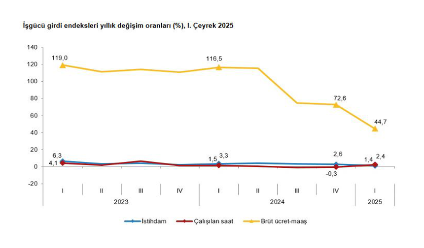 TÜİK: "İstihdam endeksi yıllık yüzde 1,4 arttı"