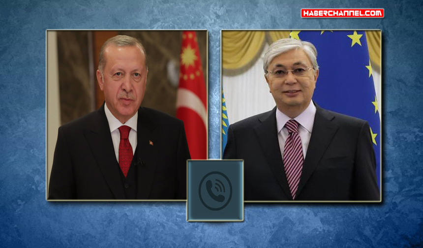 Cumhurbaşkanı Erdoğan, Kazakistanlı mevkidaşı Kasım Cömert Tokayev ile görüştü