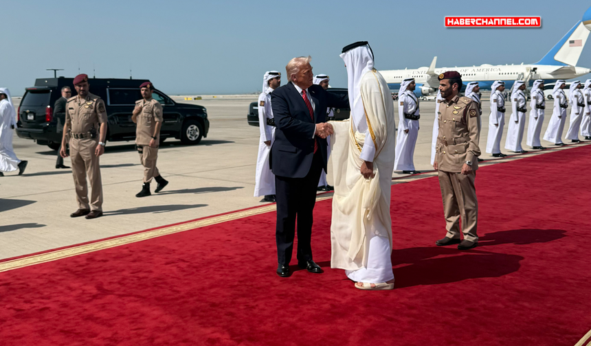 ABD Başkanı Donald Trump Katar'da