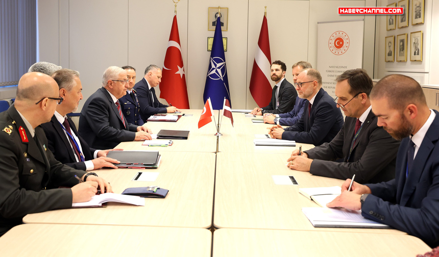 Bakan Yaşar Güler, Letonya Savunma Bakanı Andris Spruds ile bir görüştü