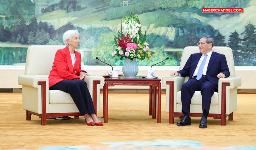 Çin Başbakanı Li Qiang, Avrupa Merkez Bankası Başkan Christine Lagarde'la görüştü