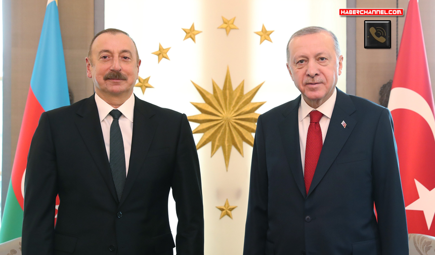 Cumhurbaşkanı Erdoğan, Azerbaycan Cumhurbaşkanı İlham Aliyev ile görüştü