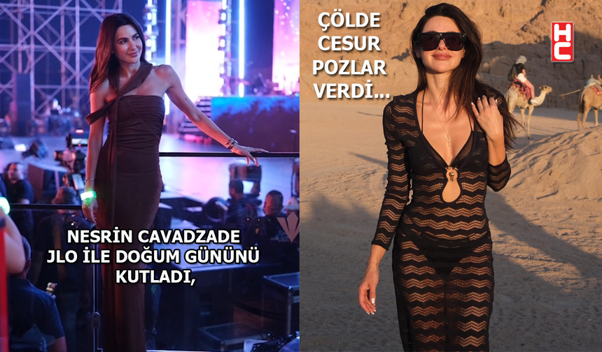 Nesrin Cavadzade Mısır'da tatilde!