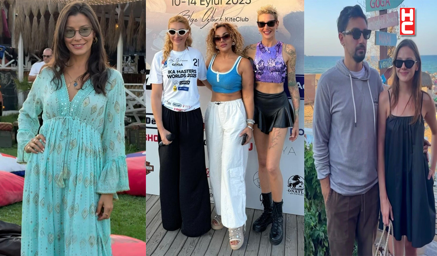 Ünlü isimler Kitefoil Dünya Şampiyonası açılışında Goga Beach'te buluştu