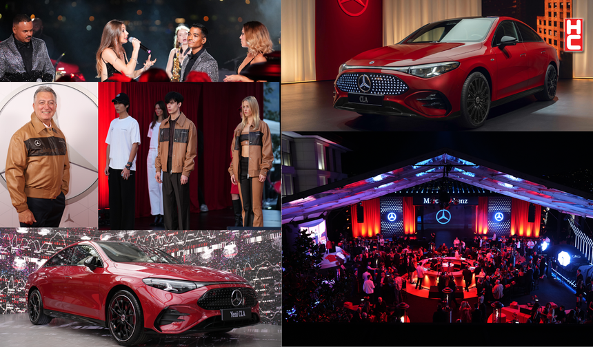 Mercedes-Benz, tamamen Yeni CLA’yı büyüleyici bir geceyle tanıttı