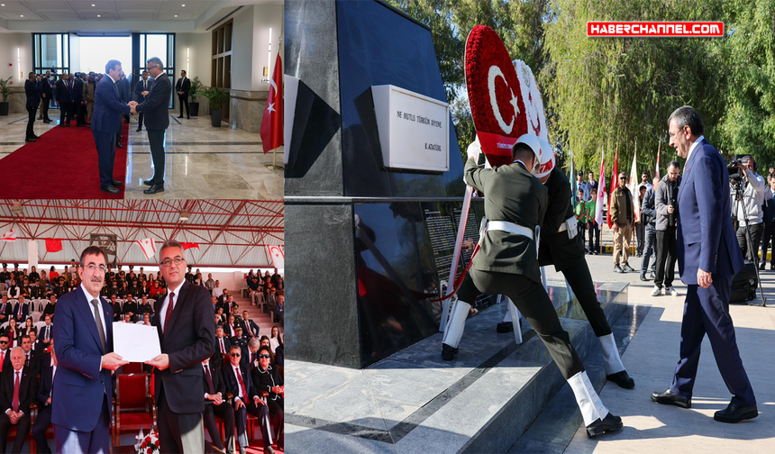 Cumhurbaşkanı Yardımcısı Yılmaz, KKTC'nin 42’nci yıl dönümü dolayısıyla düzenlenen törenlere katıldı