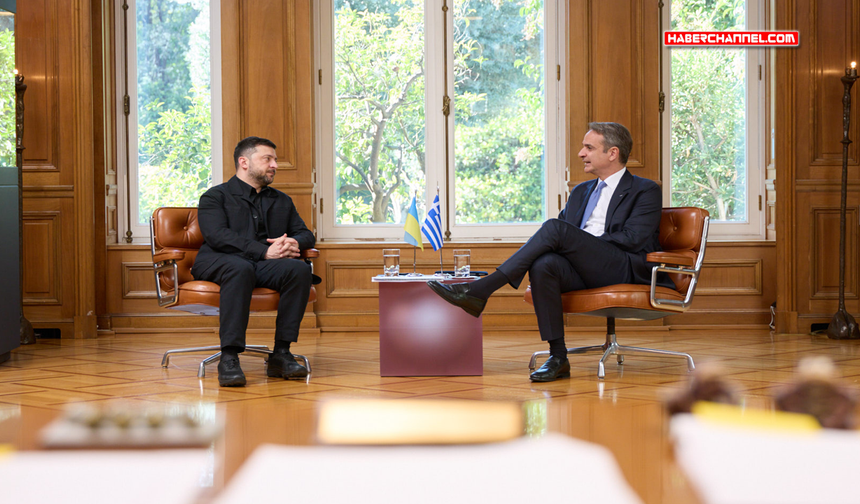Zelenski, Yunanistan Başbakanı Kiryakos Miçotakis ile görüştü