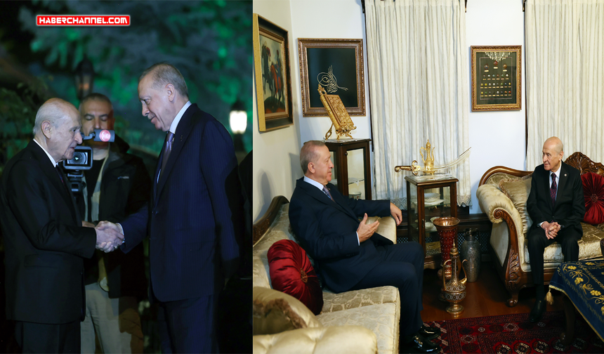 Cumhurbaşkanı Erdoğan, Bahçeli ile bir araya geldi