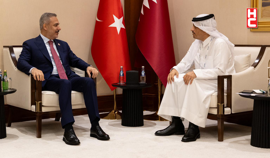 Bakan Hakan Fidan, Katar Başbakanı Al Sani ile bir araya geldi
