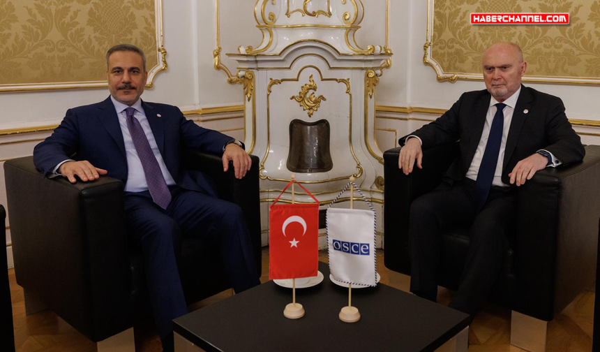 Bakan Hakan Fidan, Viyana'da AGİT Genel Sekreteri Feridun Sinirlioğlu ile görüştü