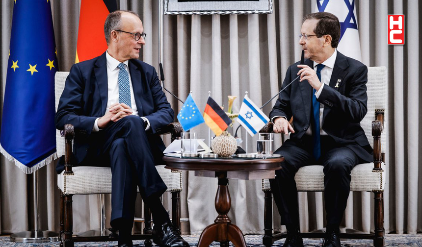 Almanya Başbakanı Friedrich Merz, İsrail'de Isaac Herzog ile görüştü
