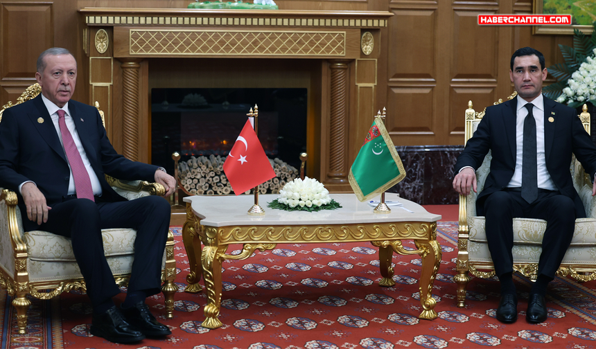Cumhurbaşkanı Erdoğan, Türkmenistan Cumhurbaşkanı Berdimuhamedov ile görüştü