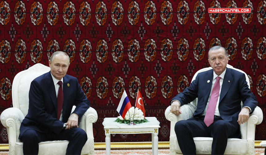 Cumhurbaşkanı Erdoğan, Akşabat'ta Rusya Devlet Başkanı Putin ile görüştü