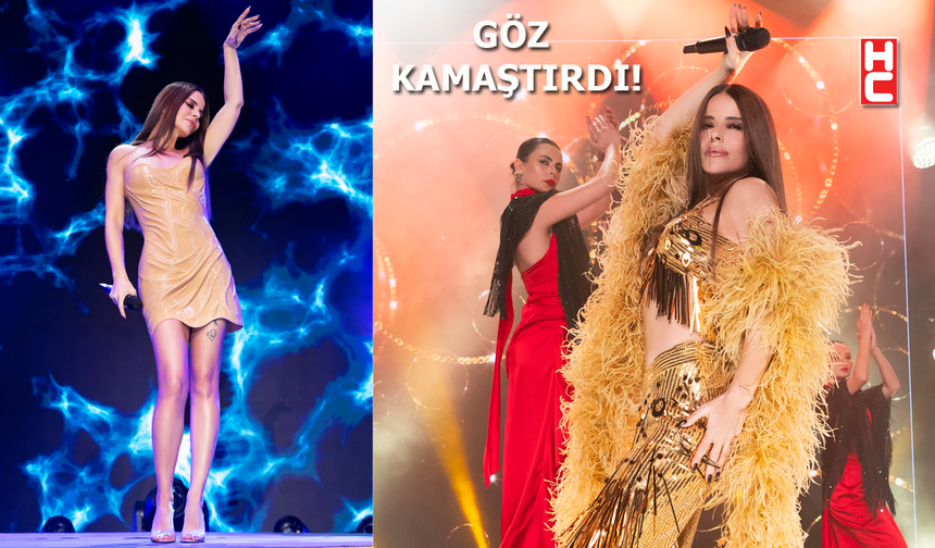 Simge, sahne performansı ve şovlarıyla büyüledi