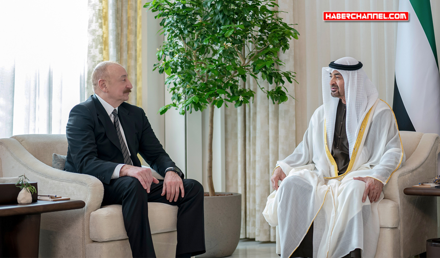 Azerbaycan Cumhurbaşkanı İlham Aliyev, BAE Devlet Başkanı Al Nahyan ile görüştü