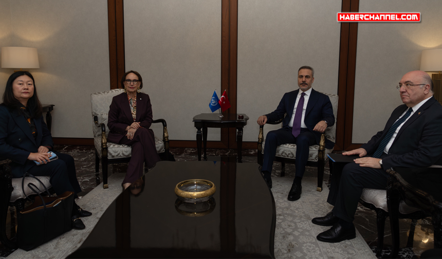 Bakan Hakan Fidan, UNCTAD Genel Sekreteri Rebeca Grynspan'ı kabul etti