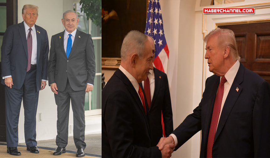Trump ve Netanyahu, Beyaz Saray’da bir araya geldi...