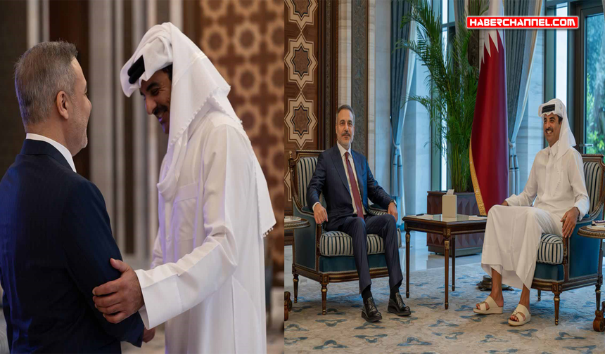 Dışişleri Bakanı Hakan Fidan, Katar Emiri Al Sani tarafından kabul edildi