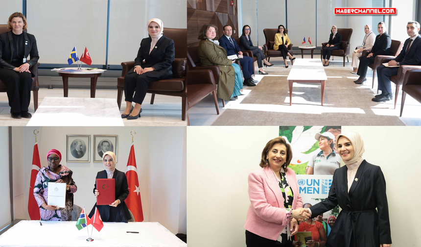 Bakan Göktaş, İsveç, Moldova ve Gambiyalı bakanlar ile UN Women temsilcisiyle bir araya geldi