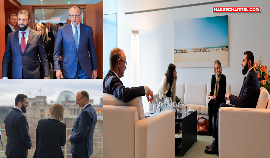 Suriye Cumhurbaşkanı Şara, Almanya Başbakanı Friedrich Merz ile görüştü