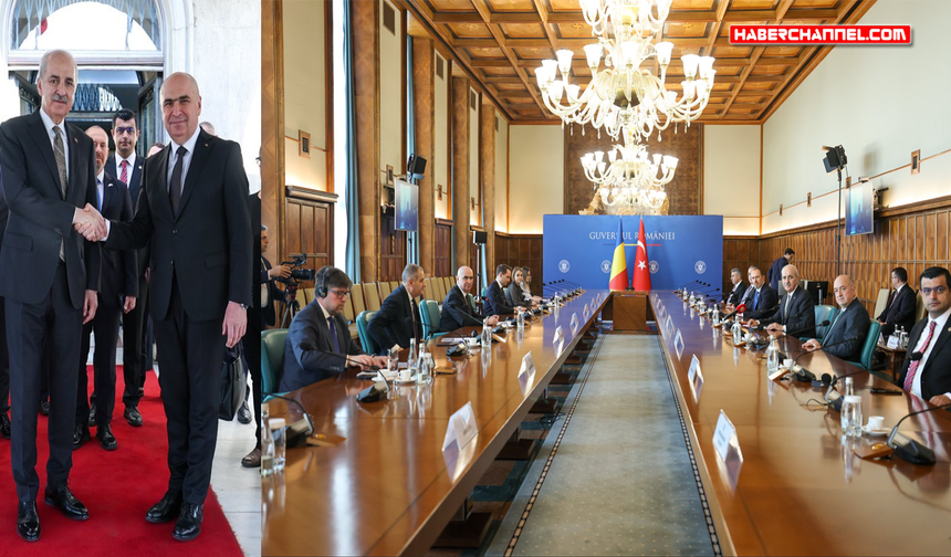 TBMM Başkanı Kurtulmuş, Bükreş'te Romanya Başbakanı Ilie Bolojan ile görüştü